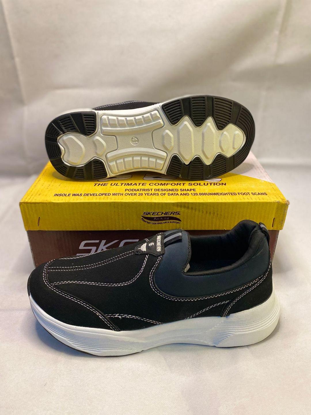 Men's EVA Fancy Skechers - Line Black NOVAPIK