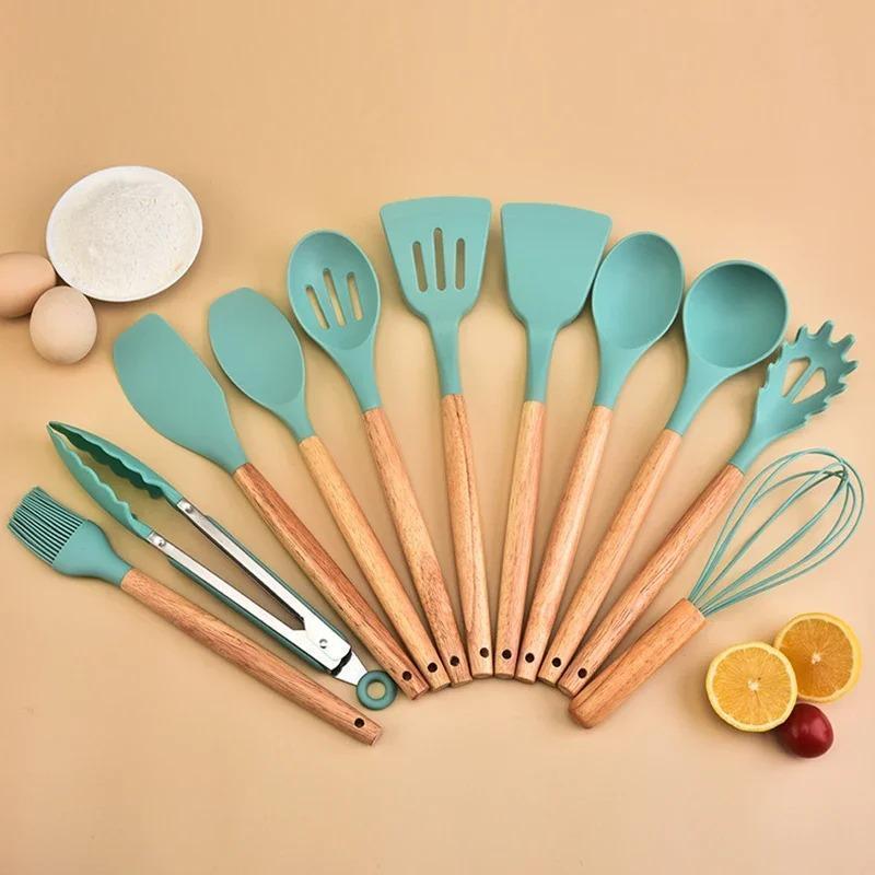 12 Pcs Silicone Spoon Set for Cooking and Baking NOVAPIK