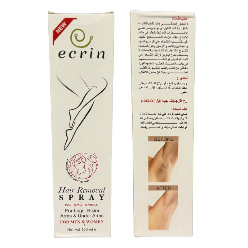 Ecrin Hair Removal Spray for Men & Women | Fast & Gentle Solution NOVAPIK