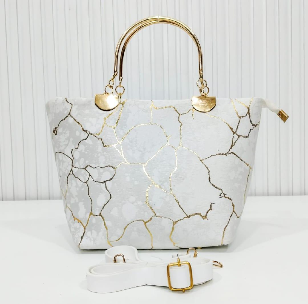 Chic Girl's Velvet Printed Hand Bag NOVAPIK
