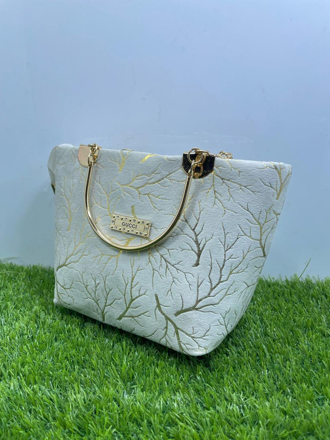 Chic Girl's Velvet Printed Hand Bag NOVAPIK