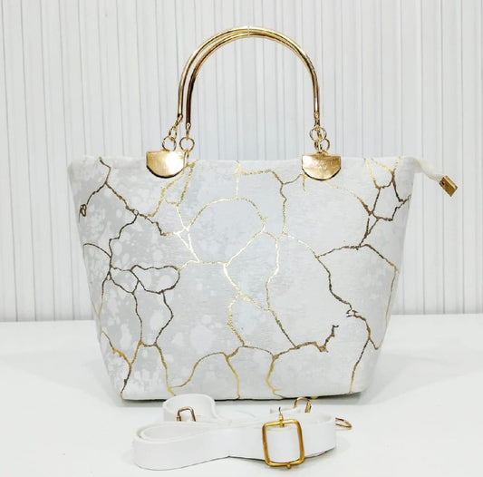 Chic Girl's Velvet Printed Hand Bag NOVAPIK