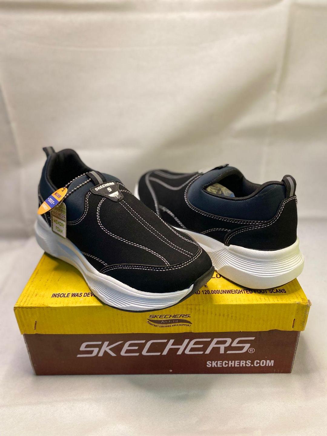 Men's EVA Fancy Skechers - Line Black NOVAPIK