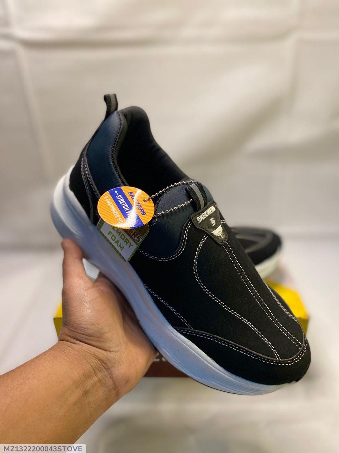 Men's EVA Fancy Skechers - Line Black NOVAPIK