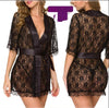 Stylish Black Silk Nightgown Set (2 Pcs) NOVAPIK