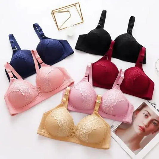 Silk Sequins Padded Push Up Bra NOVAPIK