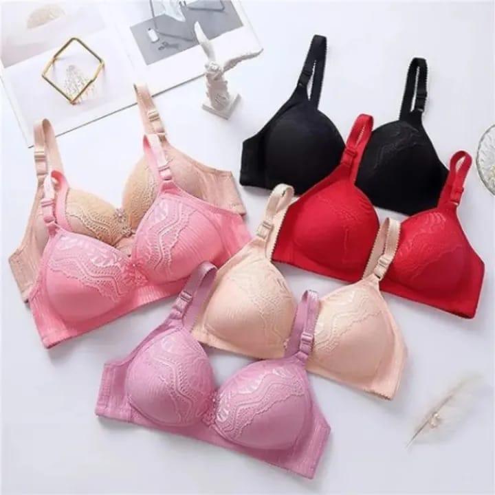 Silk Sequins Padded Push Up Bra NOVAPIK