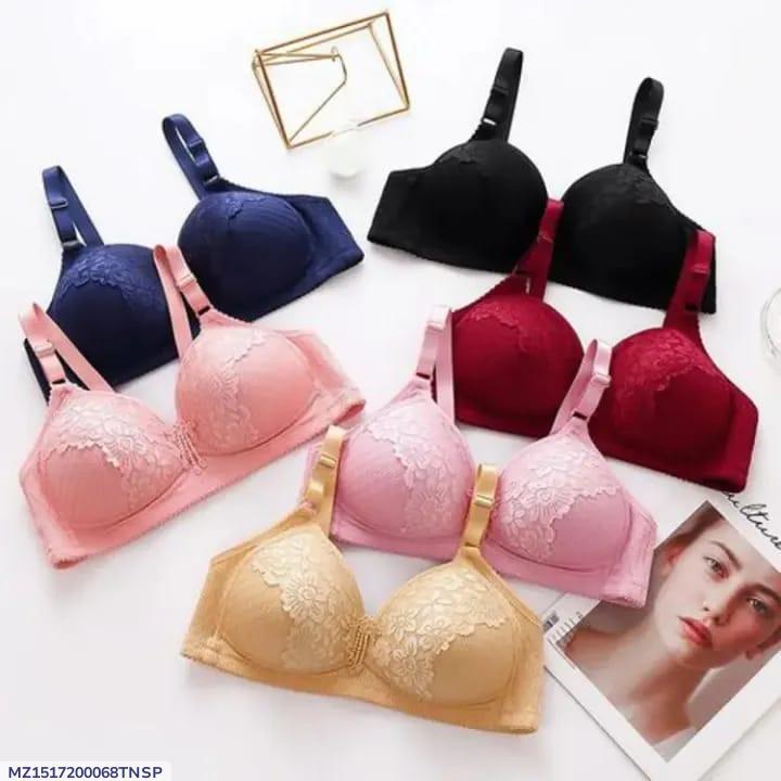 Silk Sequins Padded Push Up Bra NOVAPIK