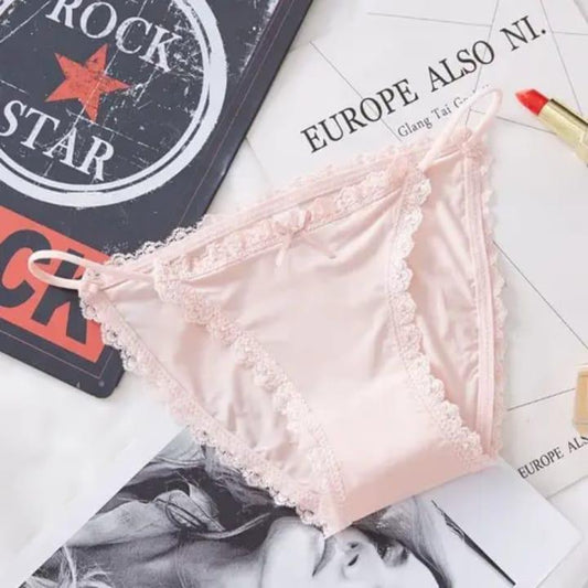 Luxe Silk & Lace G-String – Breathable Elegance, All-Day Comfort NOVAPIK