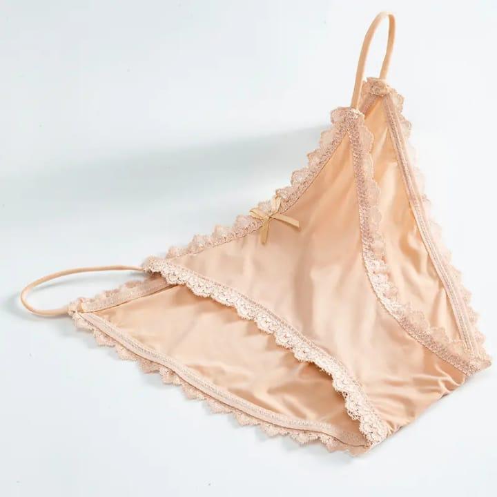 Luxe Silk & Lace G-String – Breathable Elegance, All-Day Comfort NOVAPIK