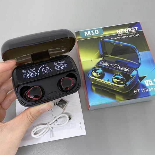 Black Bluetooth 5.3 Earbuds with Long-Lasting Battery NOVAPIK