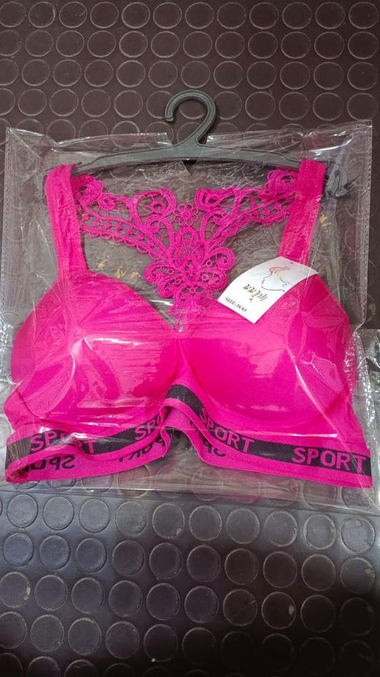 Padded Net Lace Sports Bra NOVAPIK