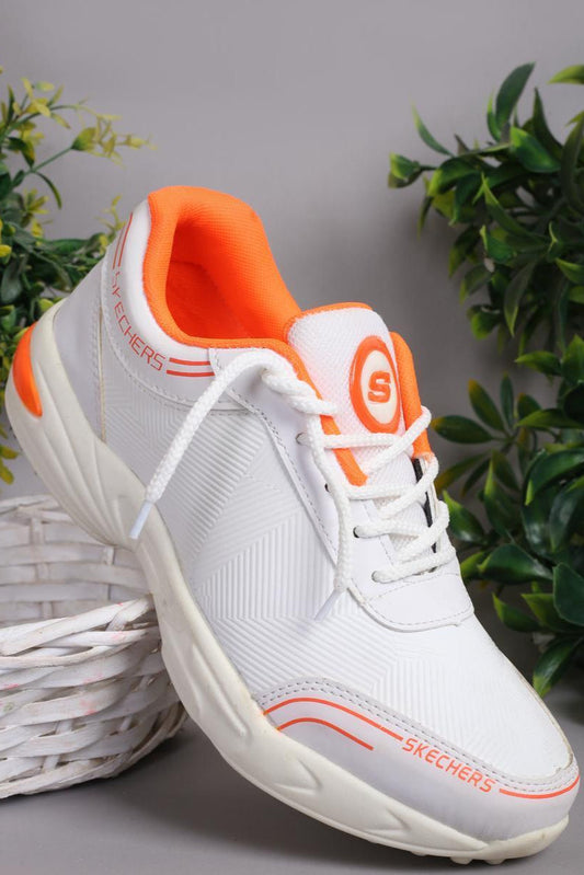 Men's White Synthetic Leather Casual Gripper - Perfect for Running & Everyday Wear NOVAPIK