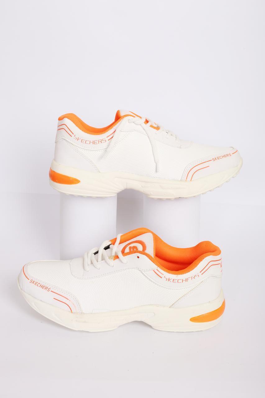 Men's White Synthetic Leather Casual Gripper - Perfect for Running & Everyday Wear NOVAPIK