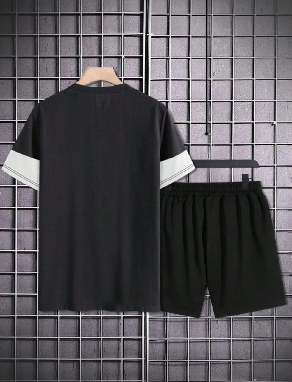 Men's Polyester Printed T-Shirt & Shorts Tracksuit NOVAPIK
