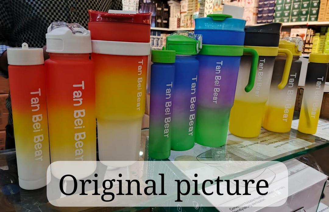 Multicolor Leak-Proof Gradient Water Bottles - Pack of 3 Pcs NOVAPIK