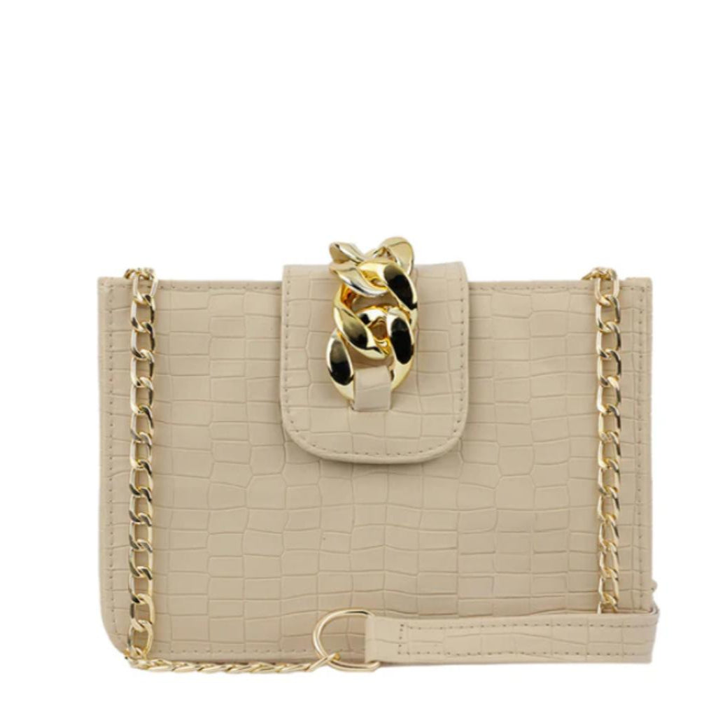 BagX Kim – Beige PU Leather Shoulder Bag NOVAPIK