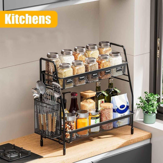 Durable Black Stainless Steel Organizer - 1 Pc for Efficient Storage Solutions NOVAPIK