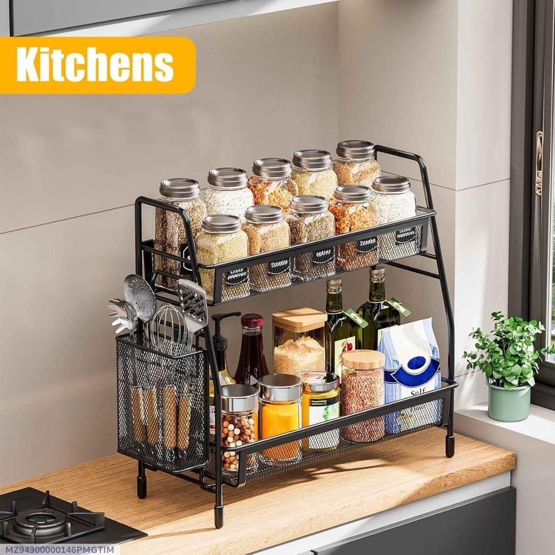 Durable Black Stainless Steel Organizer - 1 Pc for Efficient Storage Solutions NOVAPIK