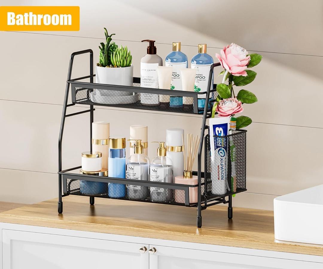 Durable Black Stainless Steel Organizer - 1 Pc for Efficient Storage Solutions NOVAPIK