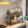 Durable Black Stainless Steel Organizer - 1 Pc for Efficient Storage Solutions NOVAPIK