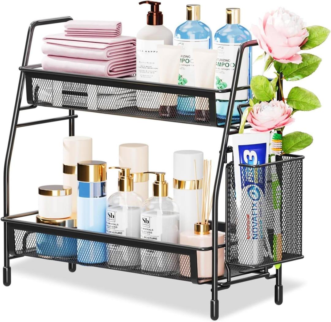 Durable Black Stainless Steel Organizer - 1 Pc for Efficient Storage Solutions NOVAPIK