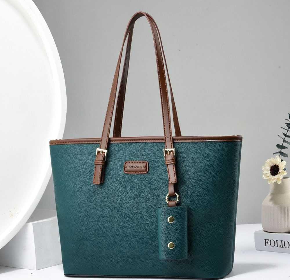Women's Rexine Plain Tote Bag NOVAPIK