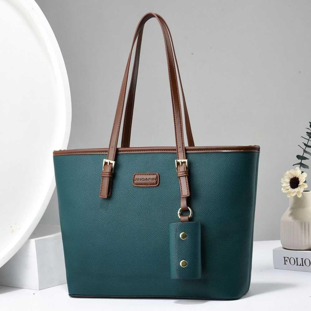 Women's Rexine Plain Tote Bag NOVAPIK