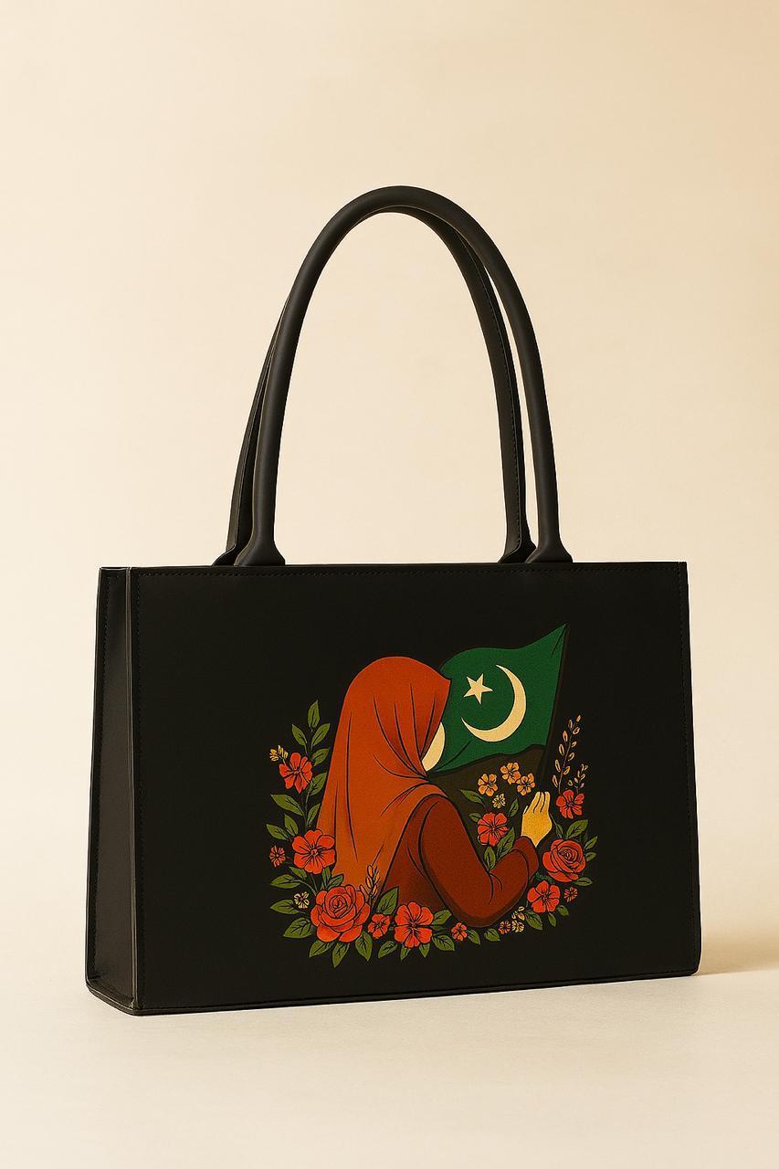 Trendy Printed Canvas Tote NOVAPIK