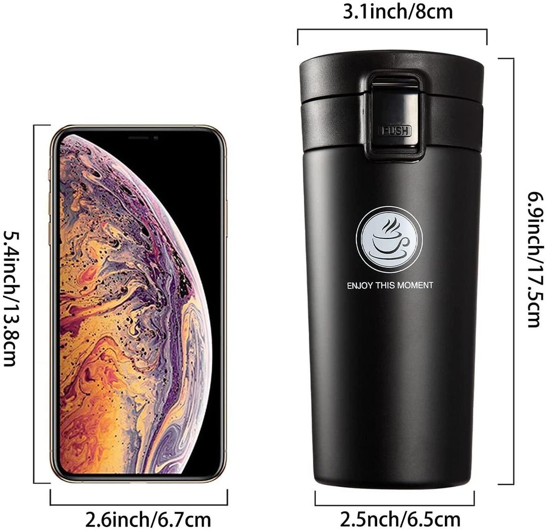 Insulated Travel Coffee Mug, 380 ML NOVAPIK