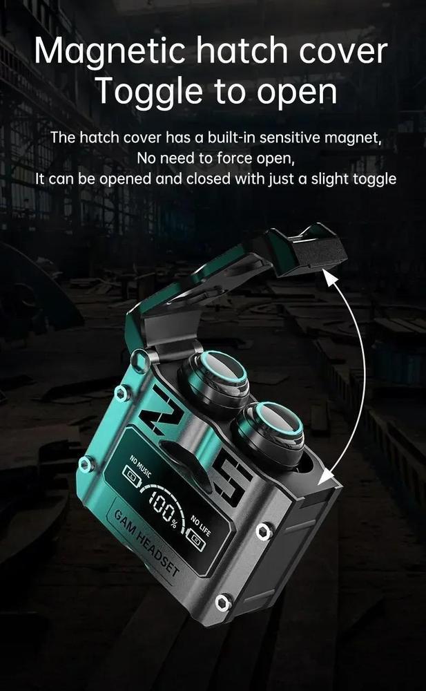 M25 TWS Earbuds – Noise Cancelling, LED Display, Type-C Charging NOVAPIK