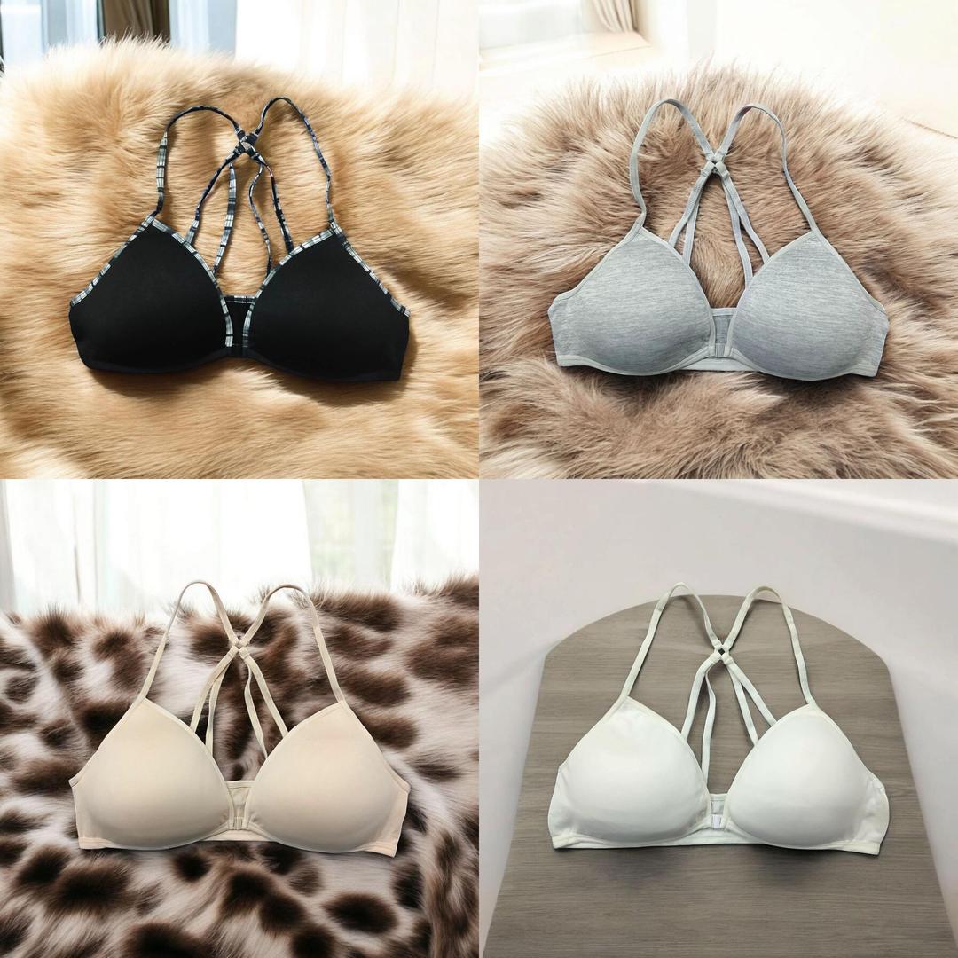 Jersey Plain Comfortable And Lightweight Front Button Bra NOVAPIK