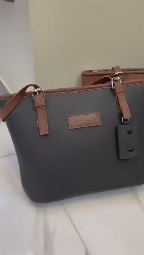 Women's Rexine Plain Tote Bag