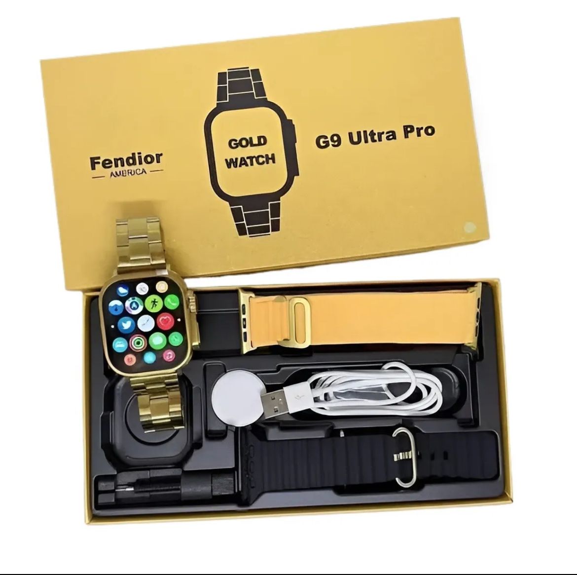 G9 Ultra Pro 2.03HD Screen Gold Smart Watch NOVAPIK