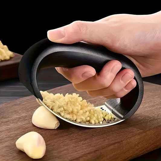 1pc Stainless Steel Garlic Presser Trenzora