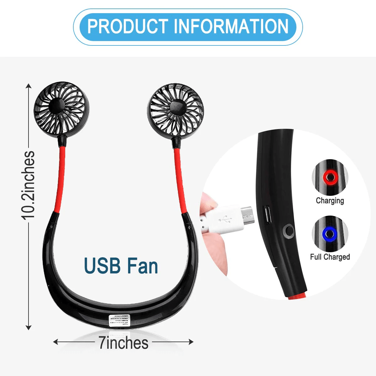 7 Wings Neck Fan Trenzora