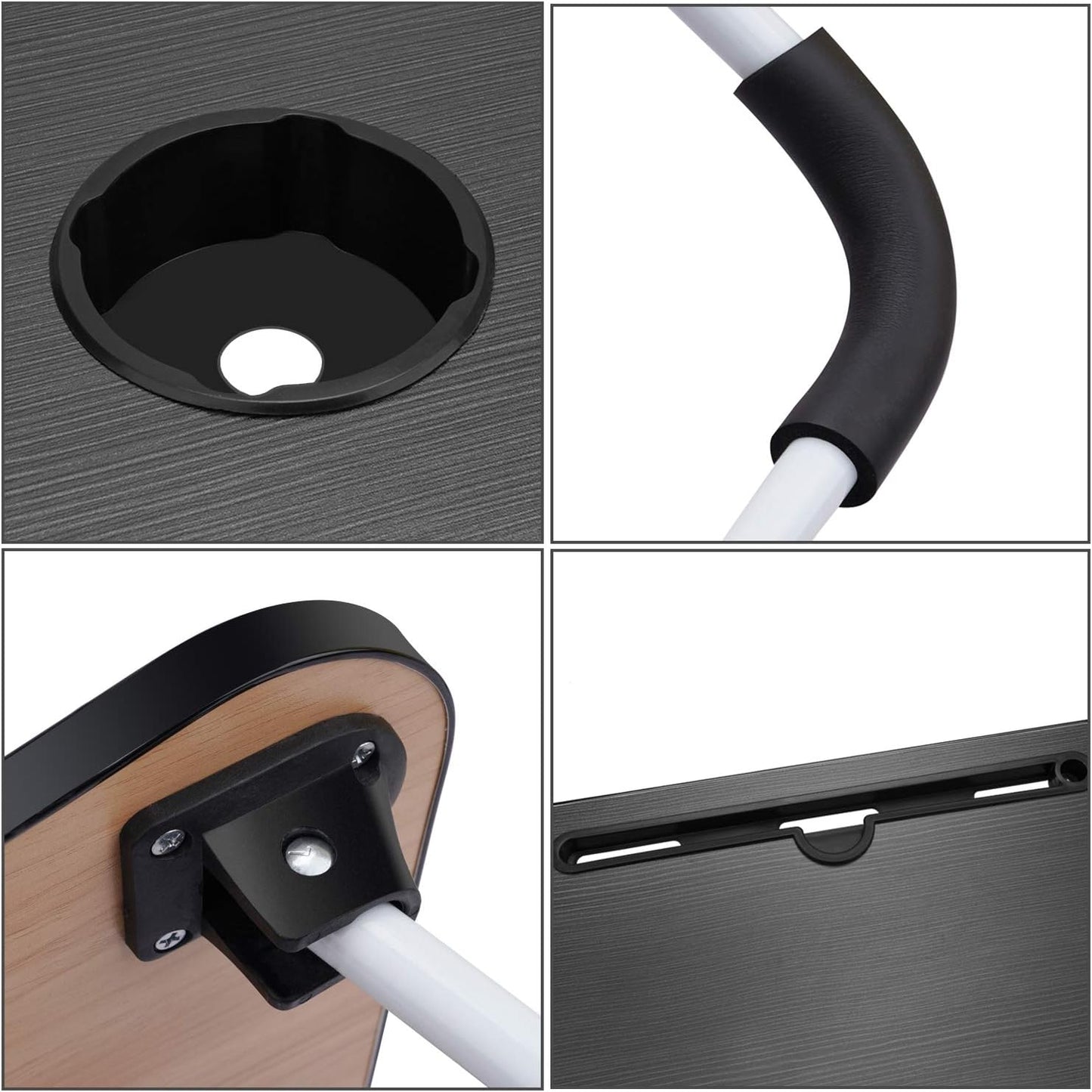Foldable Black Laptop Table with Tablet Groove & Cup Holder – Multi-Use Desk for Work & Home     Ask ChatGPT NOVAPIK
