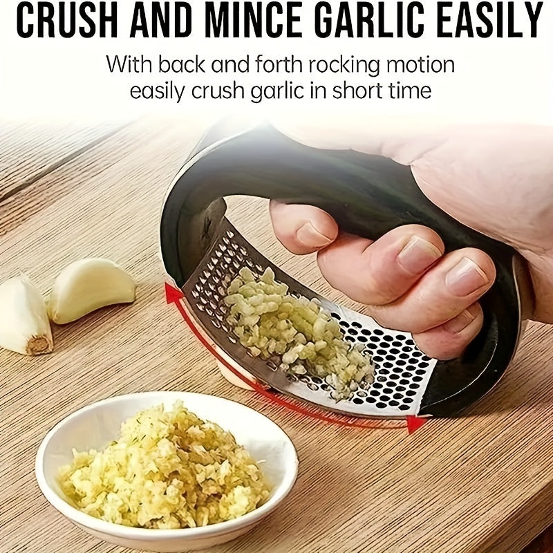 1pc Stainless Steel Garlic Presser Trenzora
