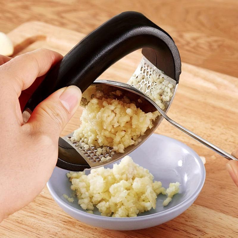 1pc Stainless Steel Garlic Presser Trenzora