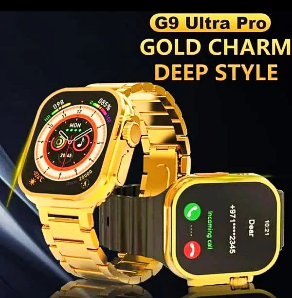 G9 Ultra Pro 2.03HD Screen Gold Smart Watch NOVAPIK