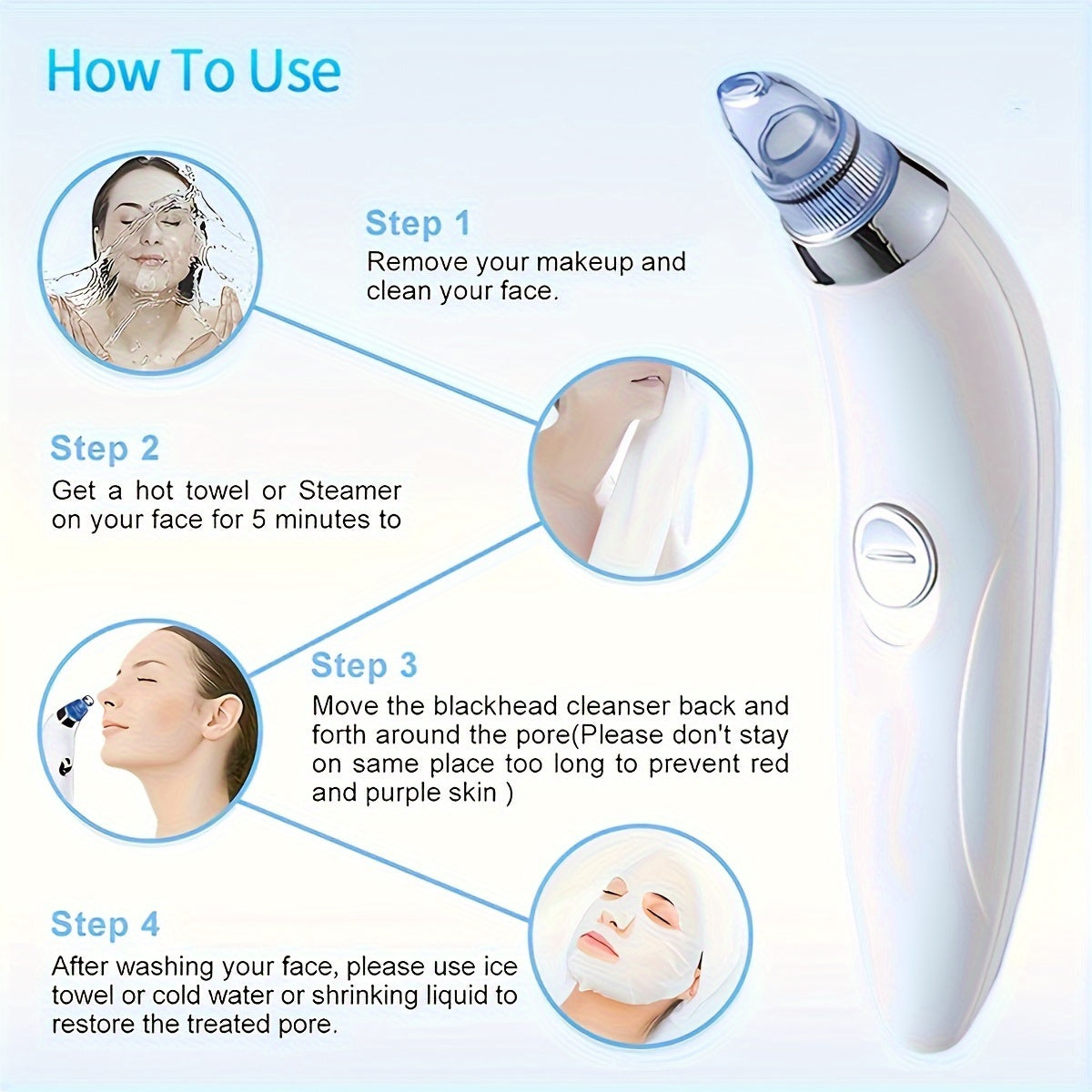 Portable Blackhead Vacuum Remover Trenzora
