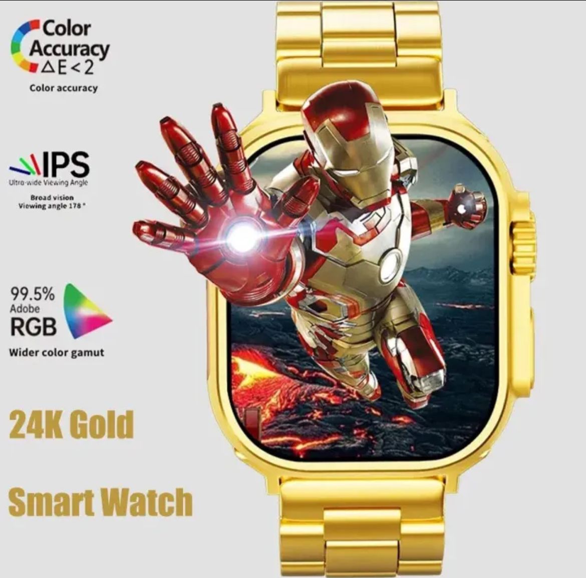 G9 Ultra Pro 2.03HD Screen Gold Smart Watch NOVAPIK